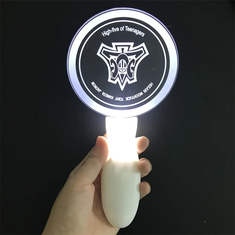 Custom Logo and Shape Acrylic LED Stick Glow in the Dark Flashing Stick for Concert Party Events Party Favor