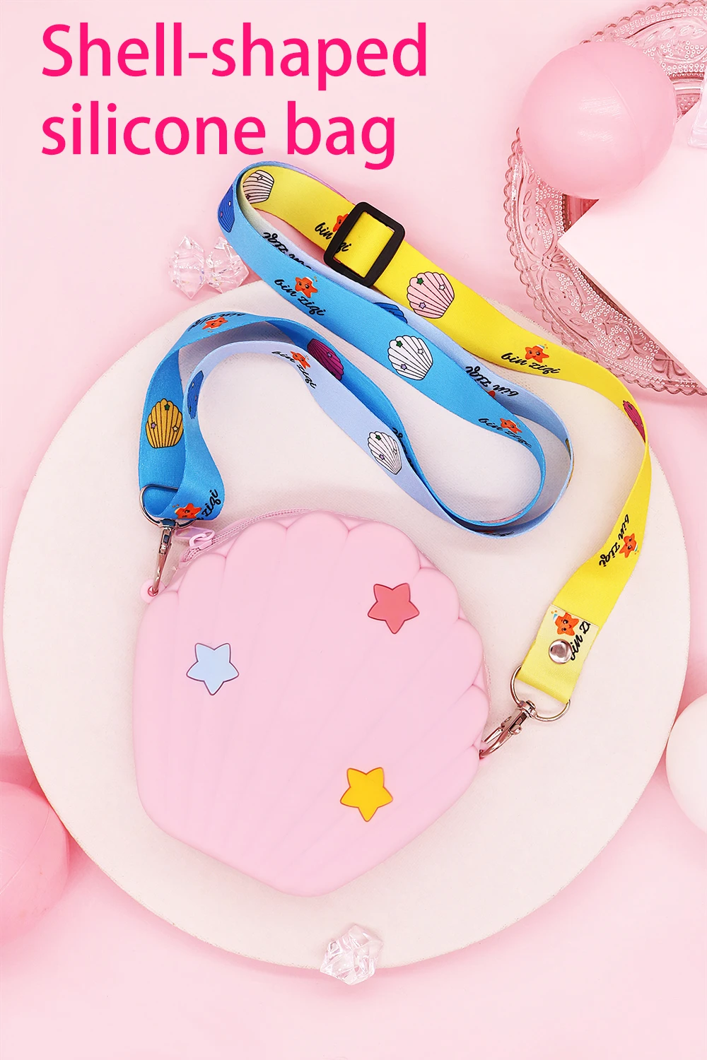 2021 new Fashion Girls shell Mini Money Bag Lovely Cute Cartoon Pouch Women Small Wallet Soft Silicone Coin Purse