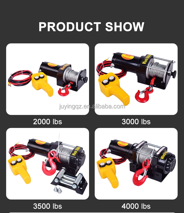 4500lbs Wire Rope Car Winch - Reliable Electric Support