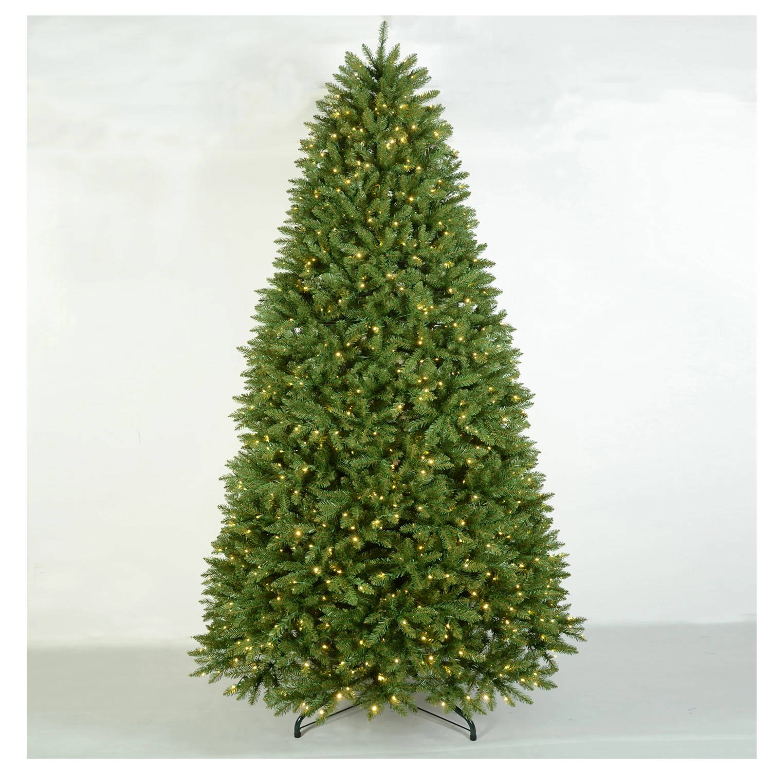 Yiwu Factory Best Selling Wholesale 7cm+0.12mm*0.12mm PVC Warm White LED Christmas Tree 120cm 300cm High Quality Christmas Tree
