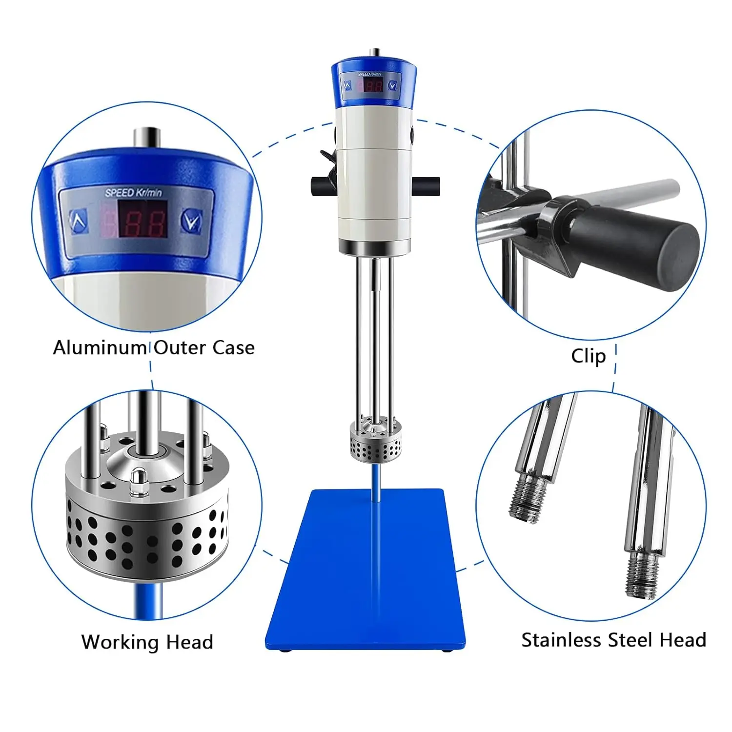 IKEME 40L High Speed Homogenizer Lab Disperser Emulsifier Homogeneizador High Shear Homogenizer Mixer Cosmetic Making Machine