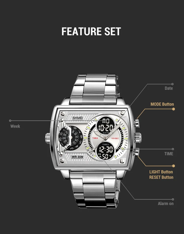 Skmei 2229 Analog Digital Sports Watch