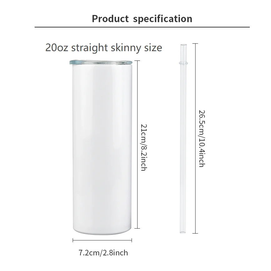 Sublimation Straight Skinny Hogg Sublimation Tumblers With Smoking Lid  15oz/20oz, White Stainless Steel, Insulated Vacuum Water Bottle, Affordable  Price From Hx_zaka, $4.35