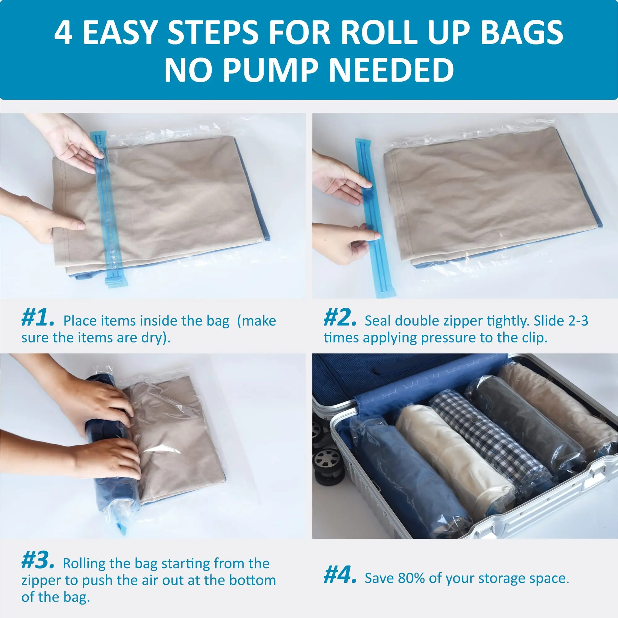 Vacuum Bag For Clothes Large Space Saver Vacuum Storage Bags With Hand