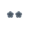 Rose Focal bead Dim Gray SA37