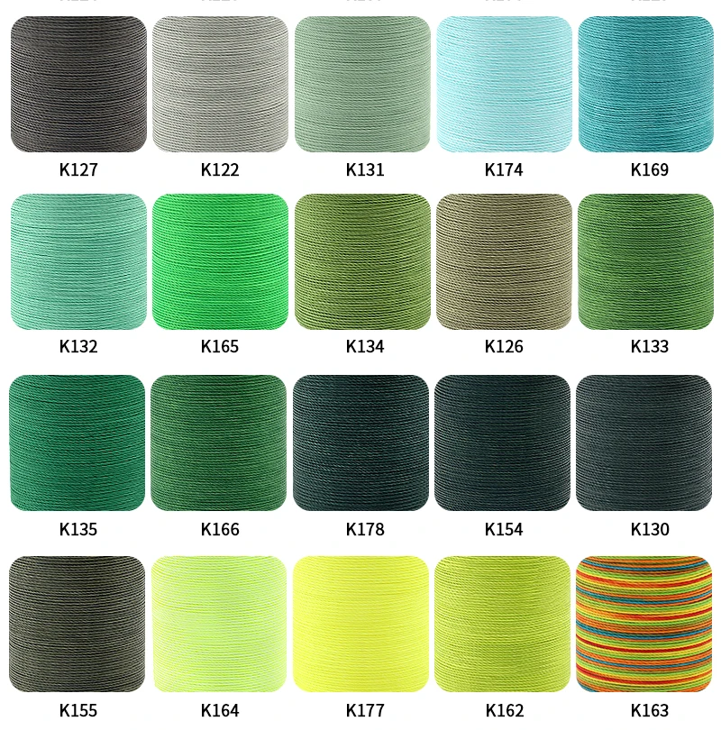 product 110 meters 100 polyester diy handmade sewing weaving thread 065mm round waxed thread for jewelry making findings-18