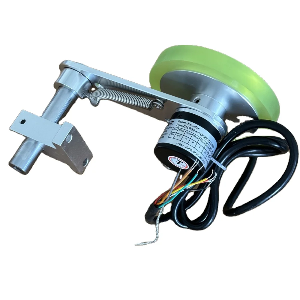 Encoder GHW38 Con Ruota A Rullo 300mm, 8-24V, Uscita PNP 1000ppr Per Misurazione Lunghezza E Posizione