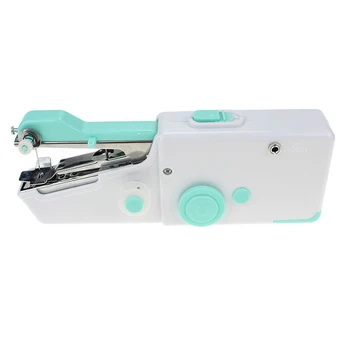 Factory Mini Portable Manual Sewing Machine Green hand machinehandheld sewing machine