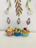 Silver Cupcake topper*12pcs