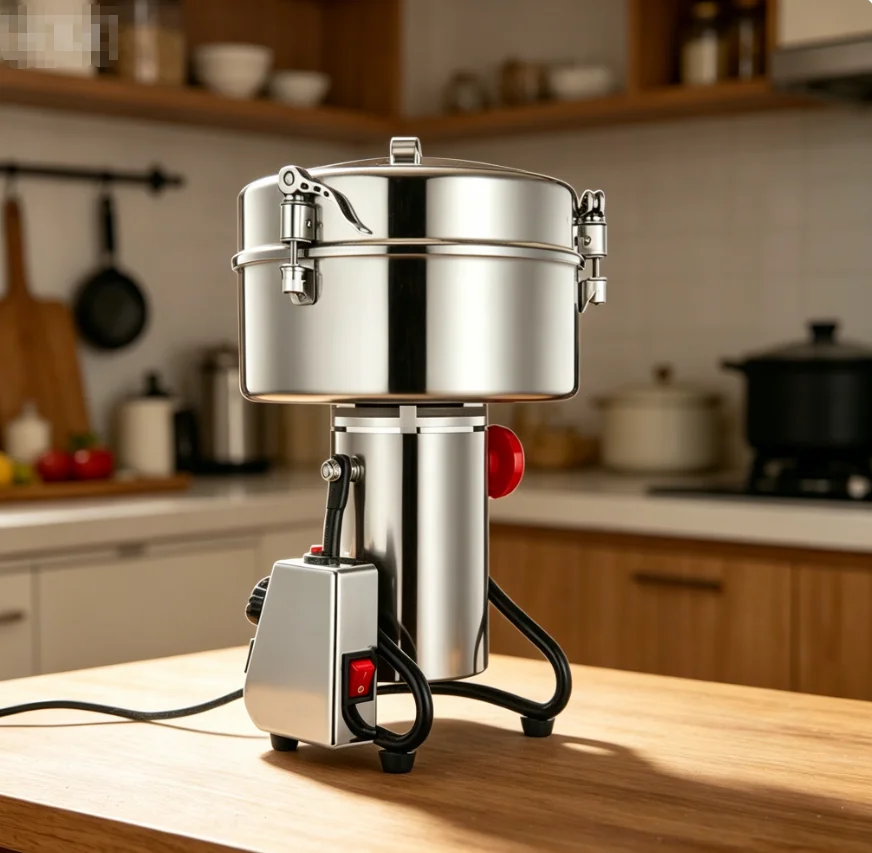 Stainless Steel Electric Vertical Grinder for Spice, Coffee Bean, Corn, Soybean, Peanut & Grain Grinding Crushing Equipment
