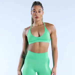 New Releases Women's Seamless Workout Gym Bras Criss-Cross Strappy Back High-Support Quick-Dry Fitness Training Bras Plus Size