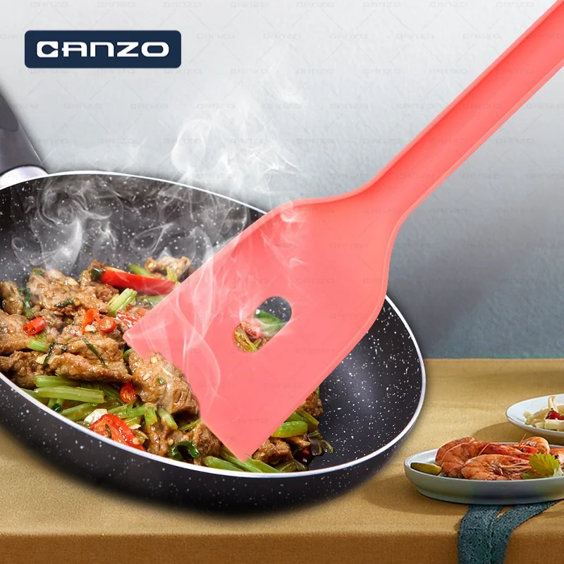 Multifunction 3 Piece Nesting Nylon Slotted Turner and Spoon Set Heat Resistant Nylon Cooking Kitchen Utensils Set
