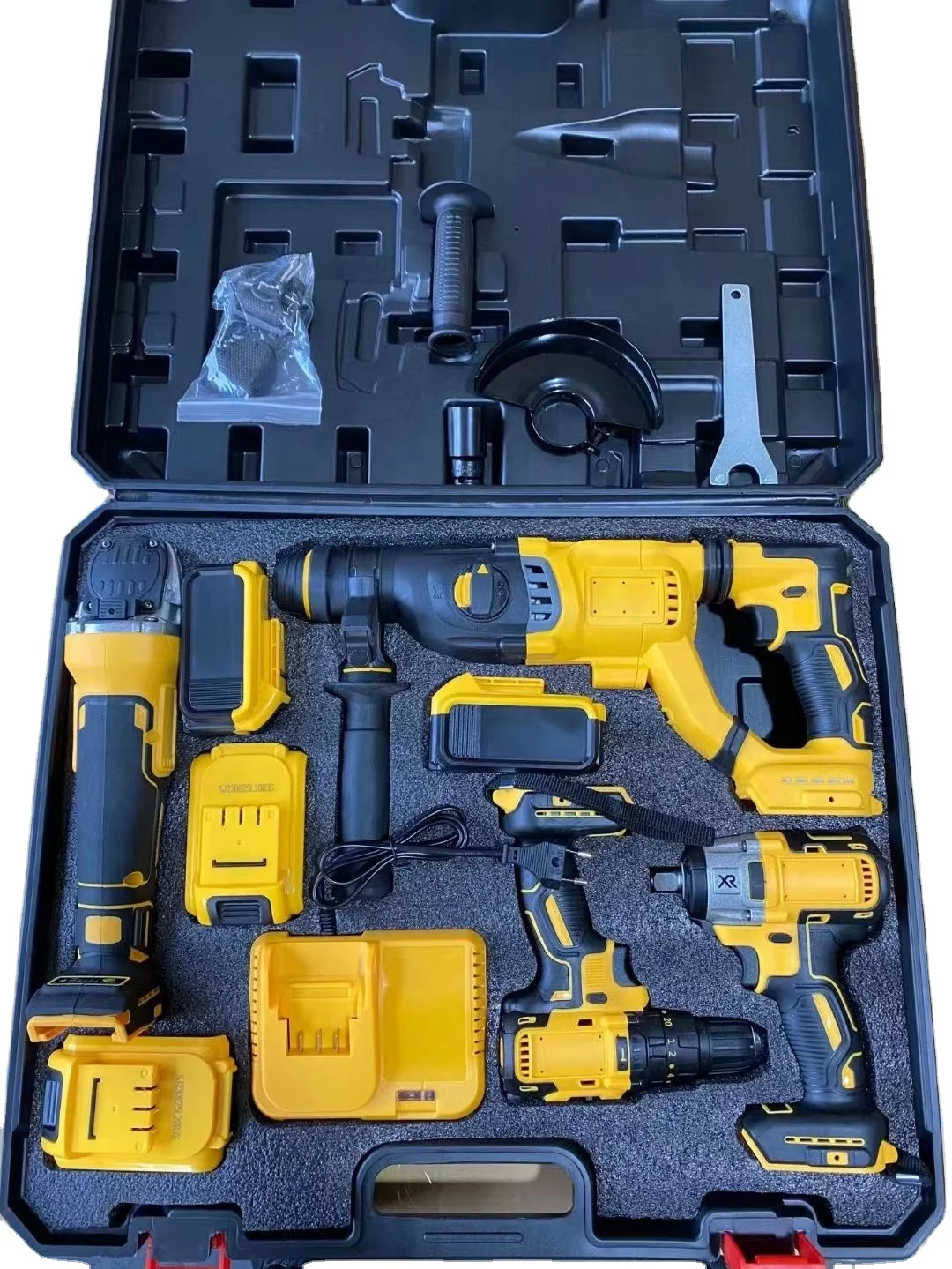 Professional 21v Cordless Lithium Electric Tool Set 4-piece Household ...