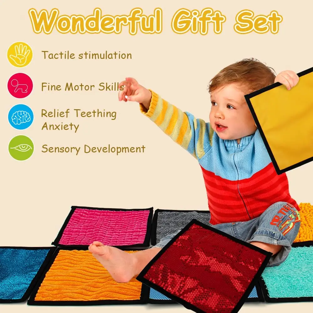 High Quality Rectangle Cloth Sensory Floor Mat Sensory Touch Lends