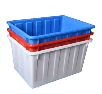 Commercial Heavy Duty Molded Square Plastic  Storage Container For Textile Clothing Organizer Plastic  water tank 90L