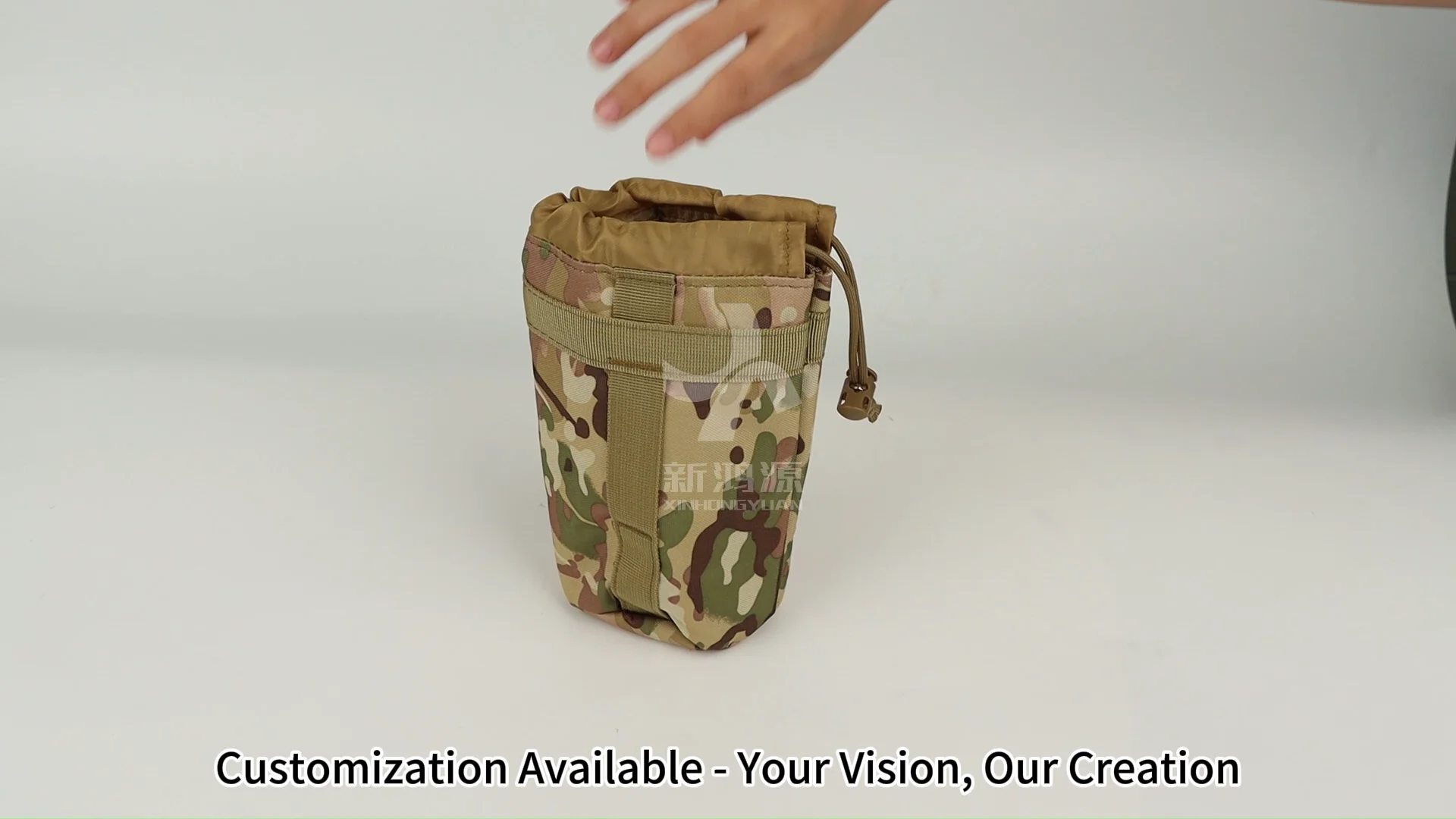 VIIDOO Militär-Bauchtasche 3P – Wasserabweisend, Mit MOLLE-System, 6 Liter, Farbe: Tan