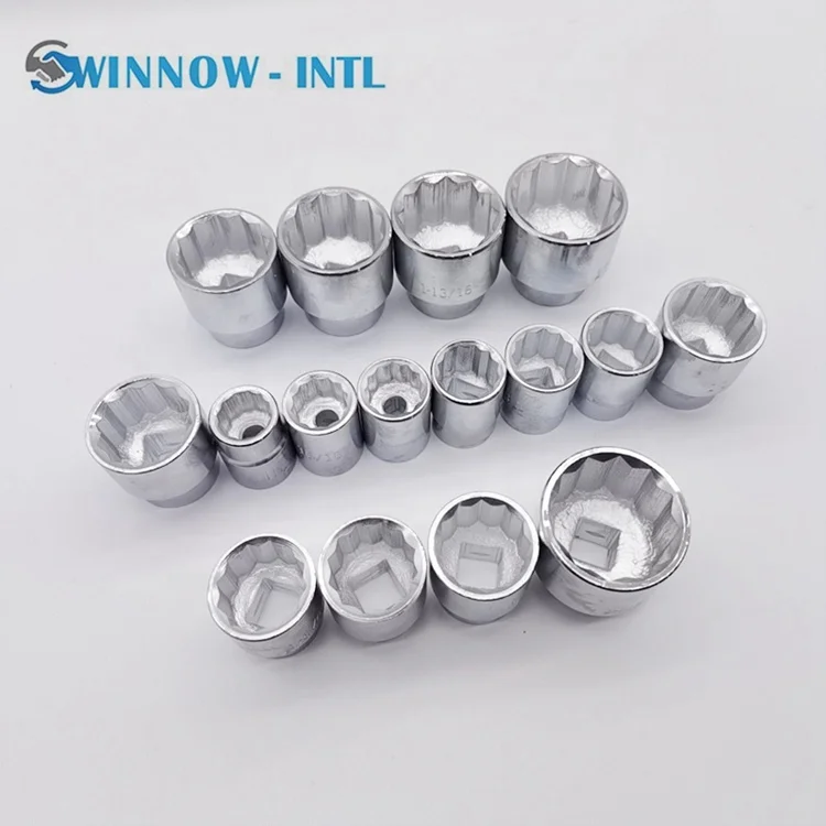 21 Pieces Socket Wrench Sets High Quality Tools Set Drive Standard Metric