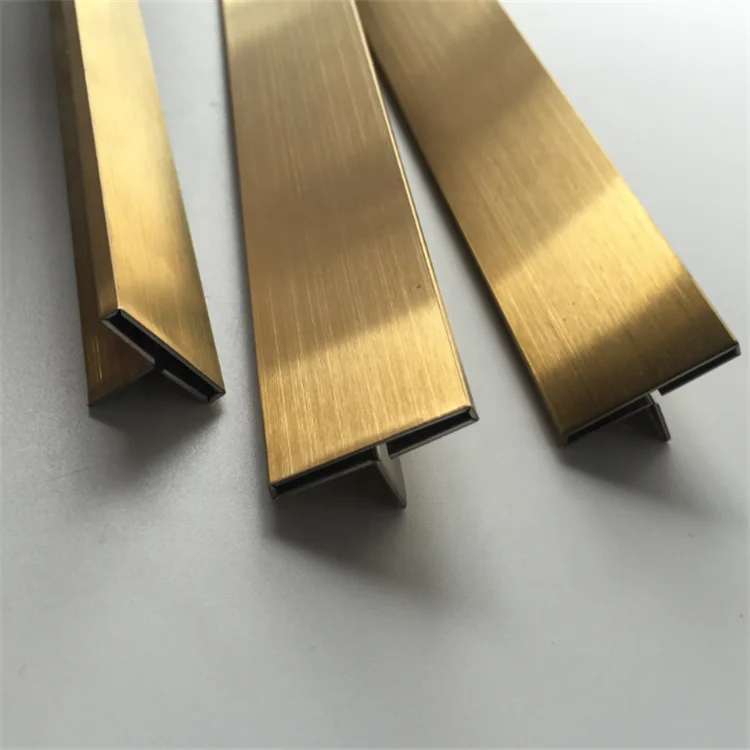 201 304 Stainless Steel Trimming Decorative Gold Steel Strips