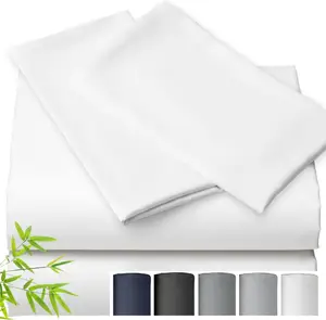 2026 New Arrival OEKO-Tex Ultra Smooth Lyocell Bamboo Duvet Cover Set and  100% Bamboo Bed Fitted Sheet