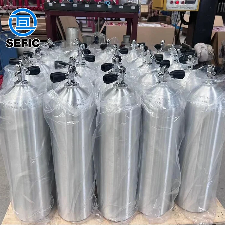 ISO7866 スキューバタンク 11.1L 高圧 200bar アルミ製 15.7kg