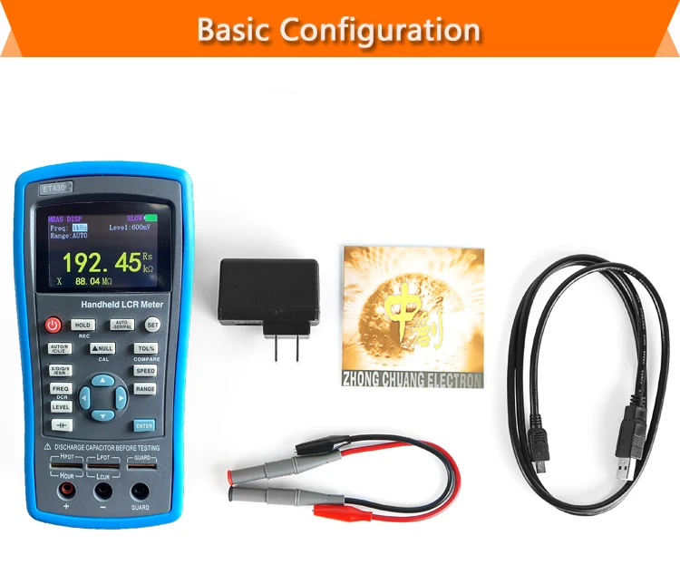 portable lcr meter / 10khz 0.3%