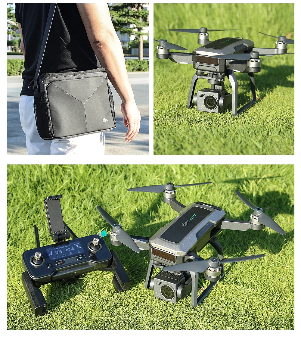 HOSHI SJRC F7 PRO Drone 4K Dual HD Camera 3 Axis Gimbal GPS Aerial 3KM Photography Brushless Quadcopter Best Seller