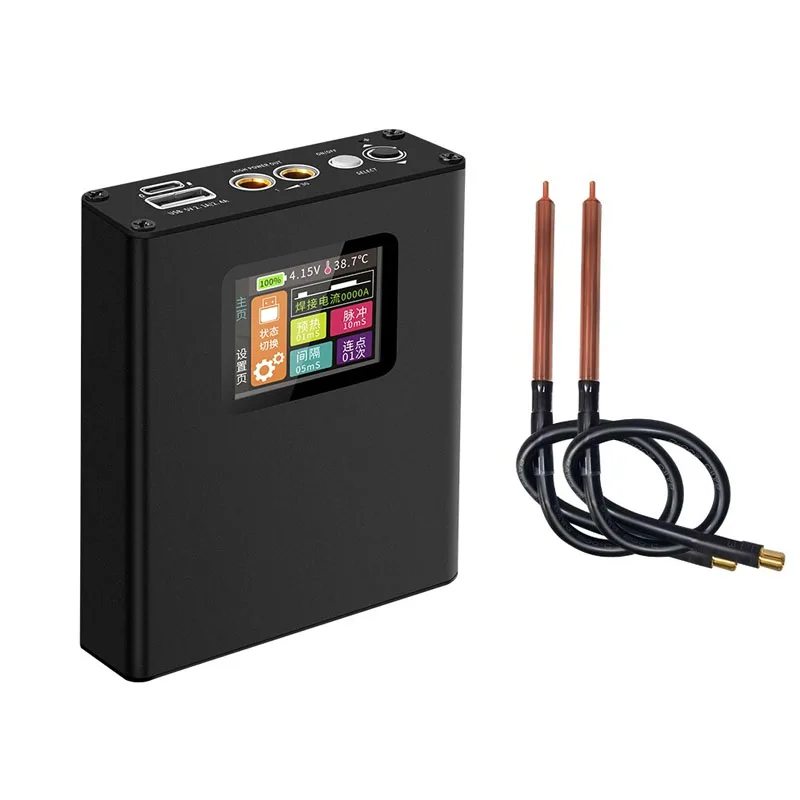 Docreate Spot Welder Machine 0.1-0.15mm Nickel Welding Handheld Machine Digital Display 18650 Lithium Battery Spot Welder