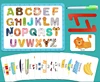 Alphabet magnetic drawing board