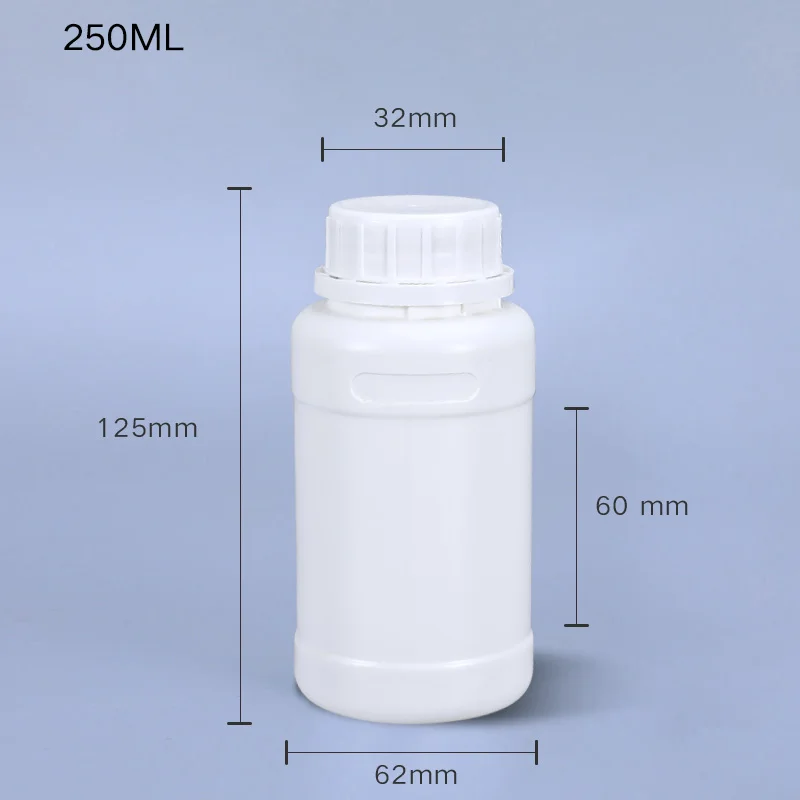 High Quality Virgin HDPE Material 250ml Liquid Chemical Fertilizer Plastic Bottle