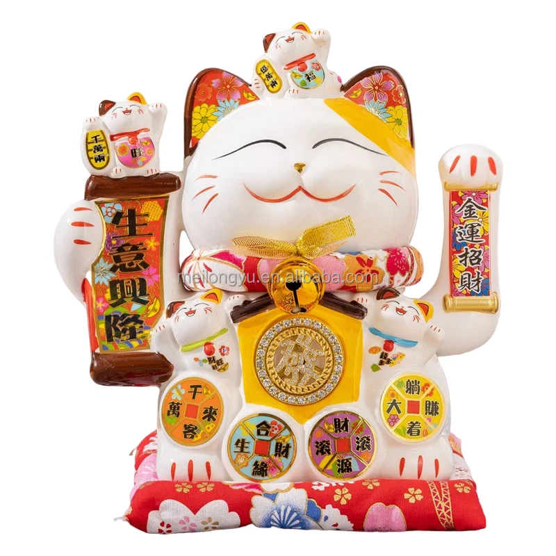 Керамическая статуя кота 8 дюймов