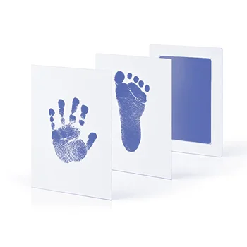 Baby Safe Clean Touch Ink Pad Footprint or Handprint No Mess Baby Footprint Inkpad Paws Imprint Stamp Pillow