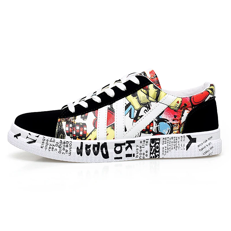 graffiti canvas shoes