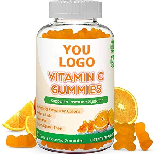 2020 Newest Health Liposomal Organic Gummy Bear vitamin C Gummies Immune Booster Supplement For Kids manufacture