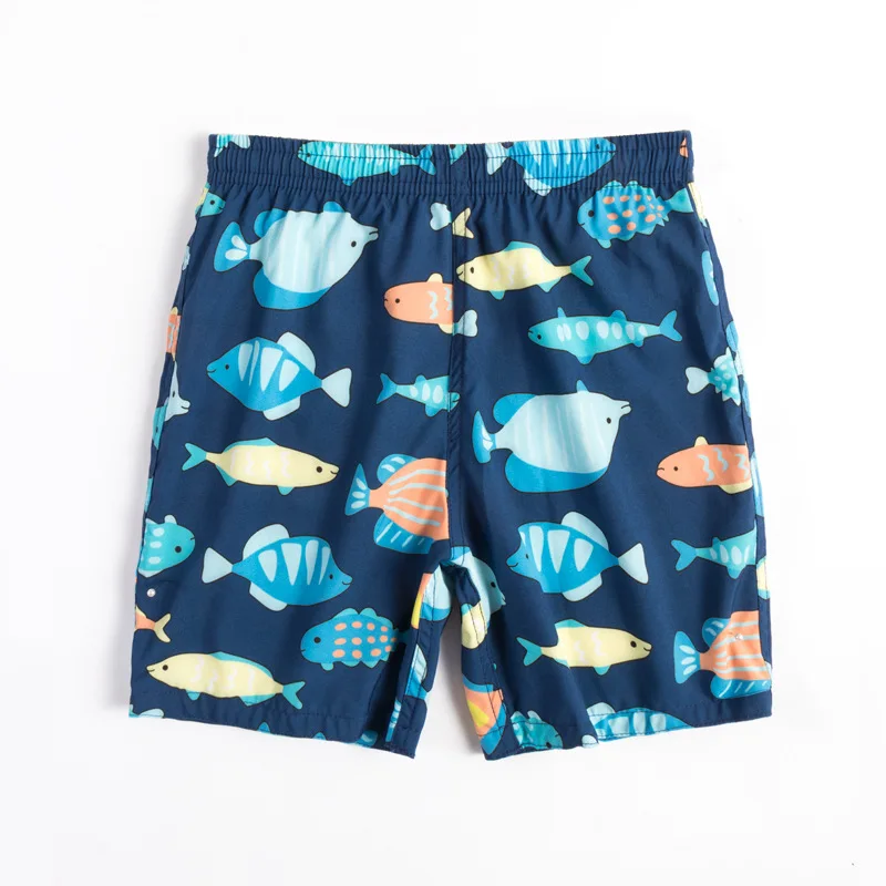 Custom Print Summer Kids Boy Swim suit Shorts Swimwear High Waist Quick Dry Baby Swim Trunks manufacture