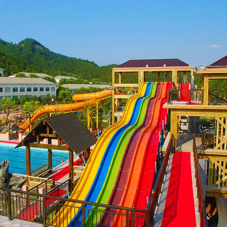 Fiberglass Water Park Slide Designs And Equipment Water Park Rainbow ...