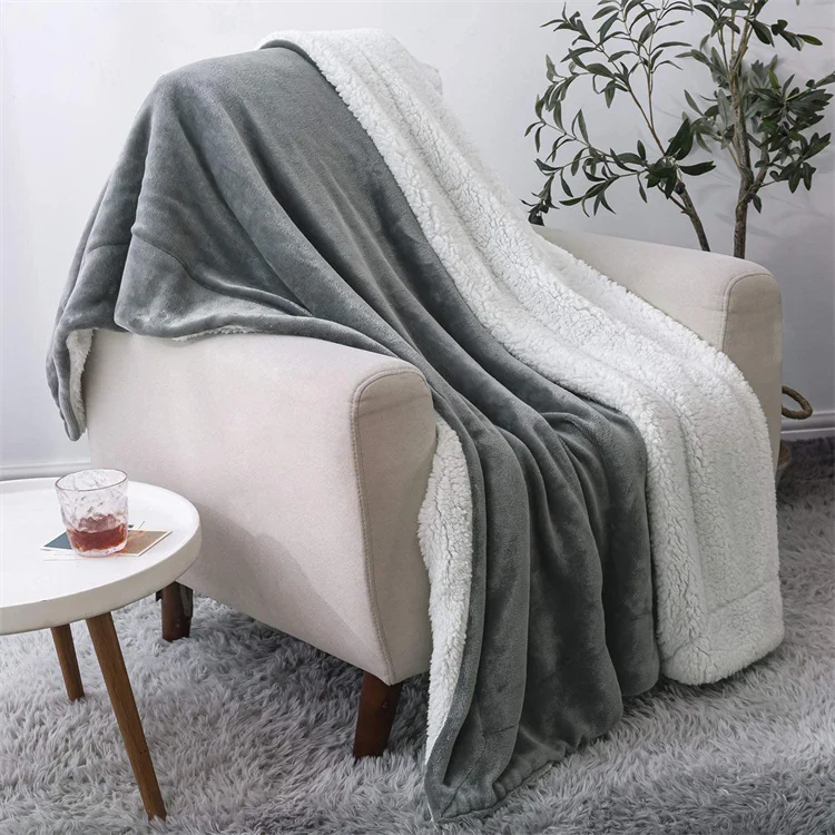 Abcdf Christmas Green Sherpa Throw Blanket Warm Soft Sherpa Fleece