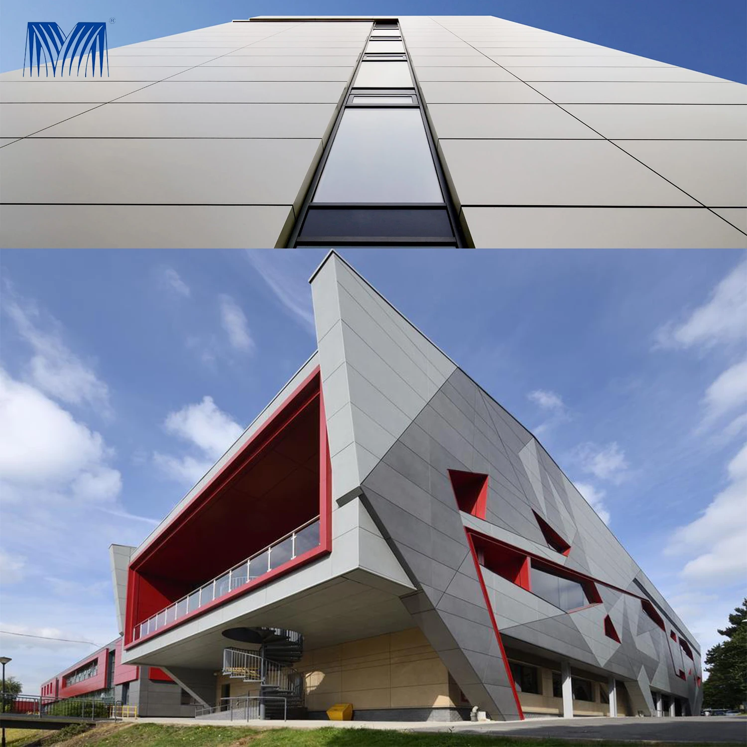 Vertical Composite External Aluminium for Building Acp Sheet Metal Paneling Paneles Exterior Cladding Decorative Wall Panels
