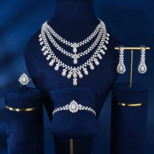 2026 New Design Copper Necklace Chain Set Zirconia Classic Women's Daily Wear Zirconia Jewelry for Party Engagement Anniversary