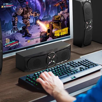 Havit Enceintes pour ordinateur, barre de son pour ordinateur Bluetooth