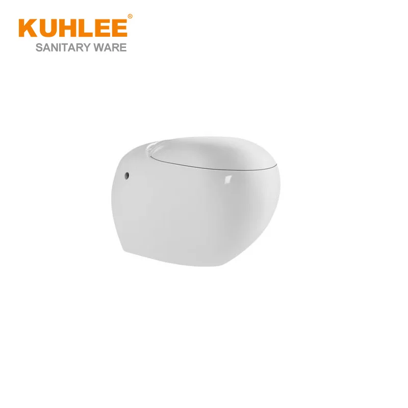 Professional Supplier P-Trap Egg Shape Round Wc Hanging Water Closet Wall Hung Toilet