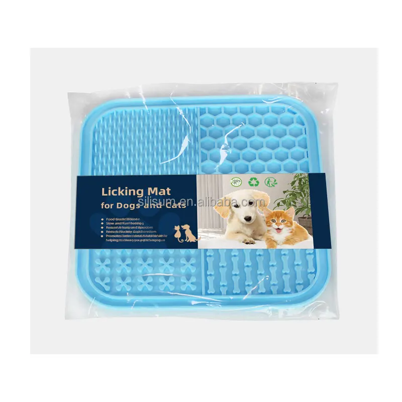 20*20 Mm Pet Licking Pad Silicone Pet Food Dog Bowl Lick Mat Dog