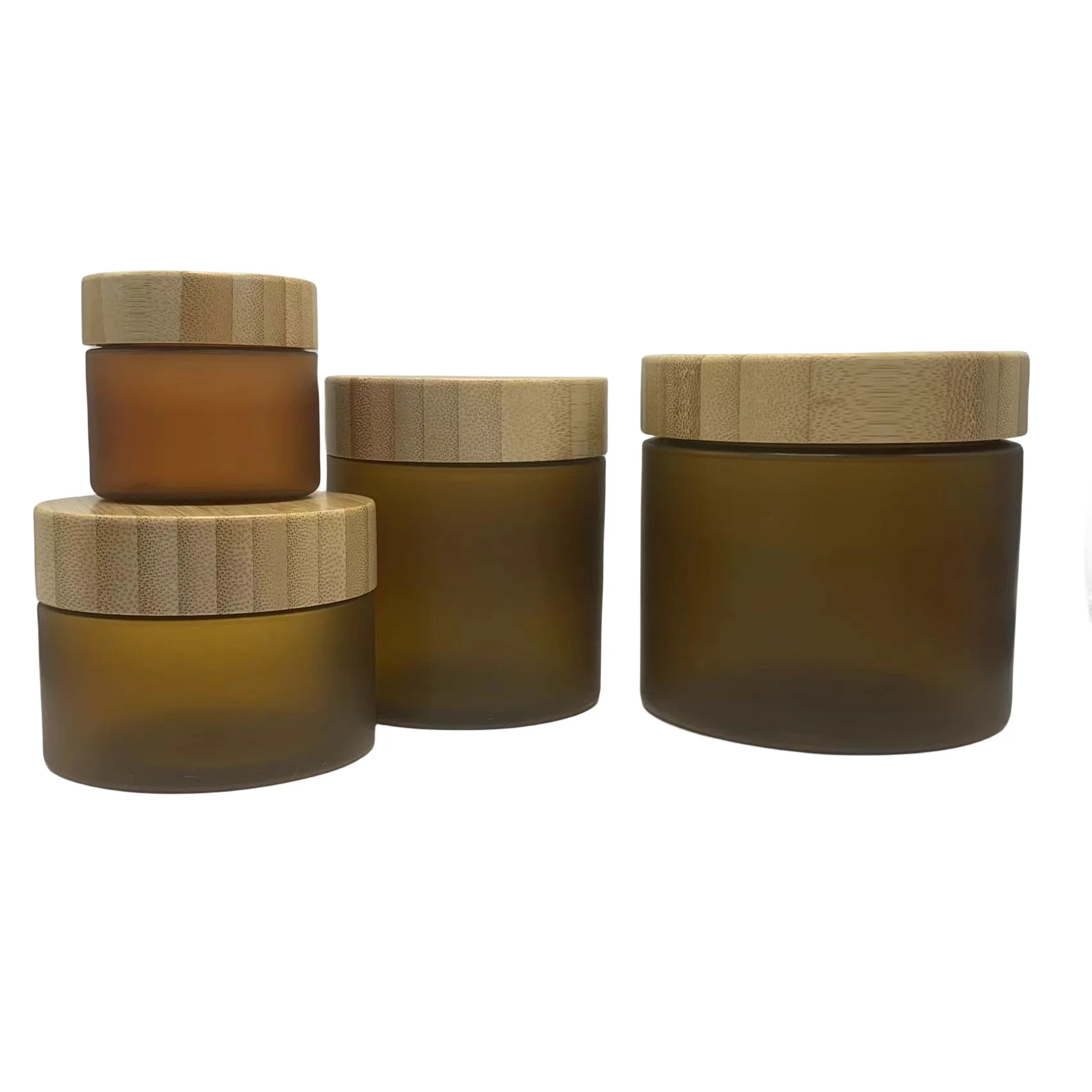 ecofriendly body butter body scrub plastic jar with bamboo lid