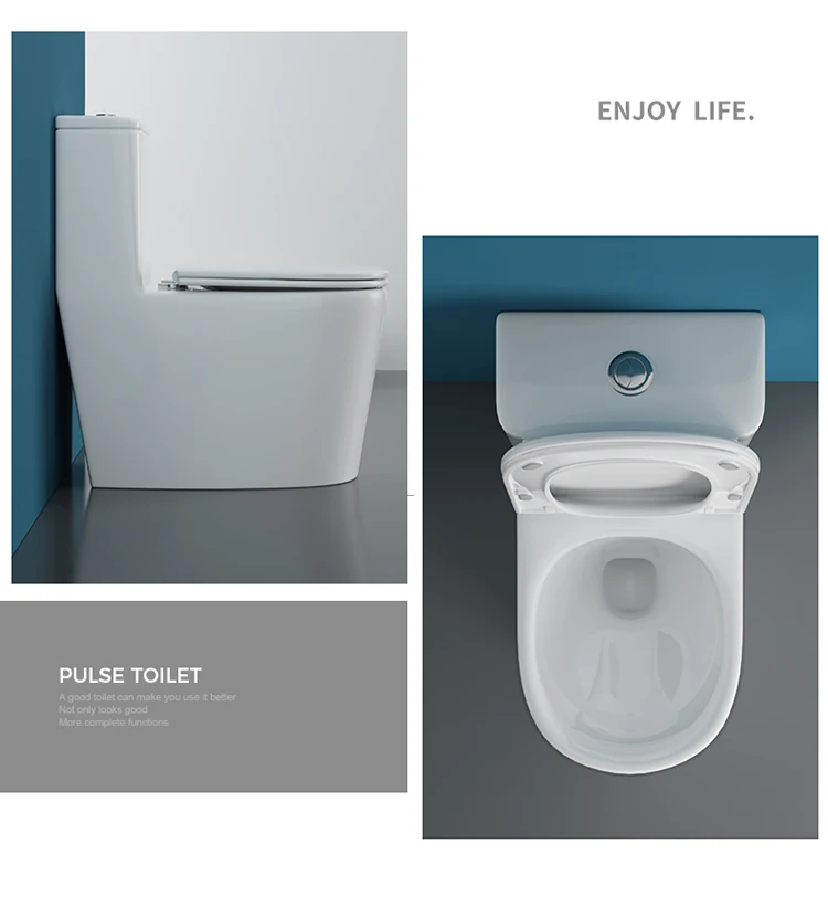 Hot selling modern style sanitary ware siphon flushing water saving wc one piece toilet toilet bowl for hotel bathroom details