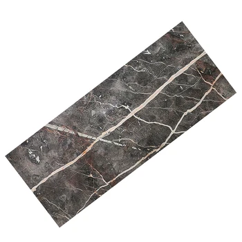 Wholesale Countertops Kitchen Wall Panels Background Decoration Polished Black Brown Slab Stone Table Natural Marble