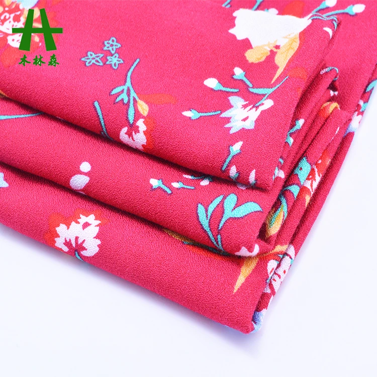 Mulinsen текстиль 40s вихревой Печатный тканый мох креп вискоза ткань