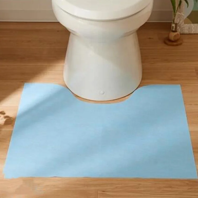 Disposable Toilet Commode Mat Deodorizing Toilet Mats Waterproof Bathroom U Shaped Mat for Kid Potty Training Incontinence