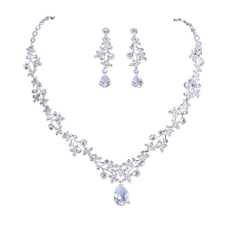 diamond necklace earrings and bracelet sets