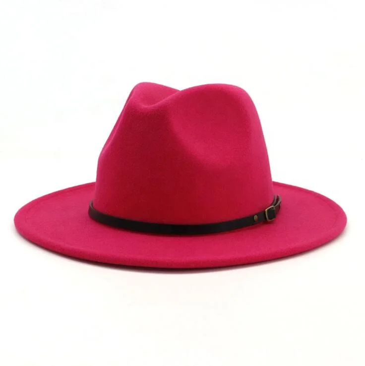 
Высококачественная шерстяная фетровая шляпа, коричневые шляпы федоры для женщин, оптом 