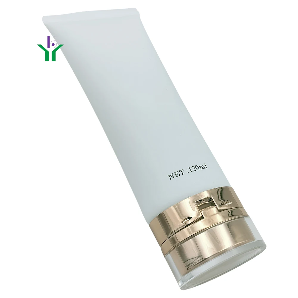 Custom Capacity 5ML 20ML 59ML 100ML 200ML 100g 400g Chrome Plated Frosted Plastic Cosmetic Tube