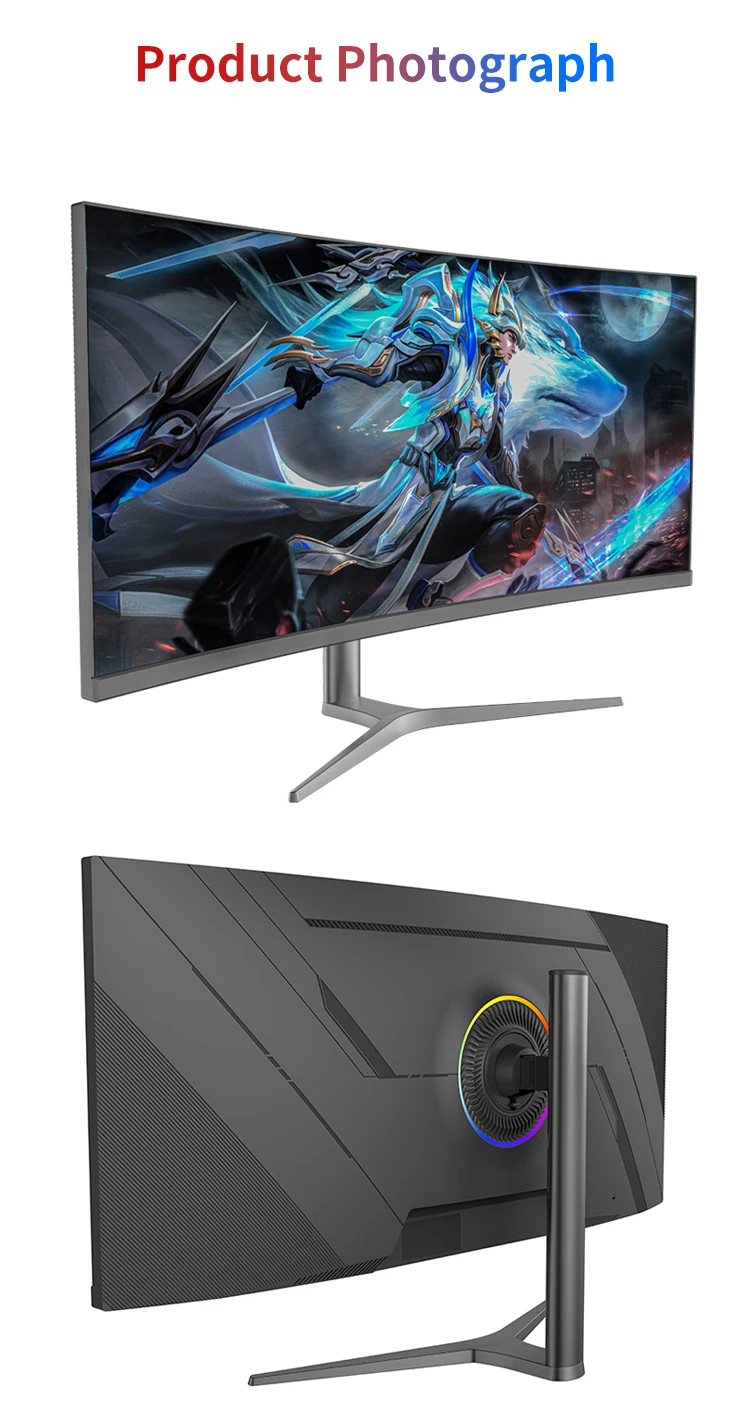 37 Inch Gaming Monitor - WQHD 2k 4k Curved VA 165hz